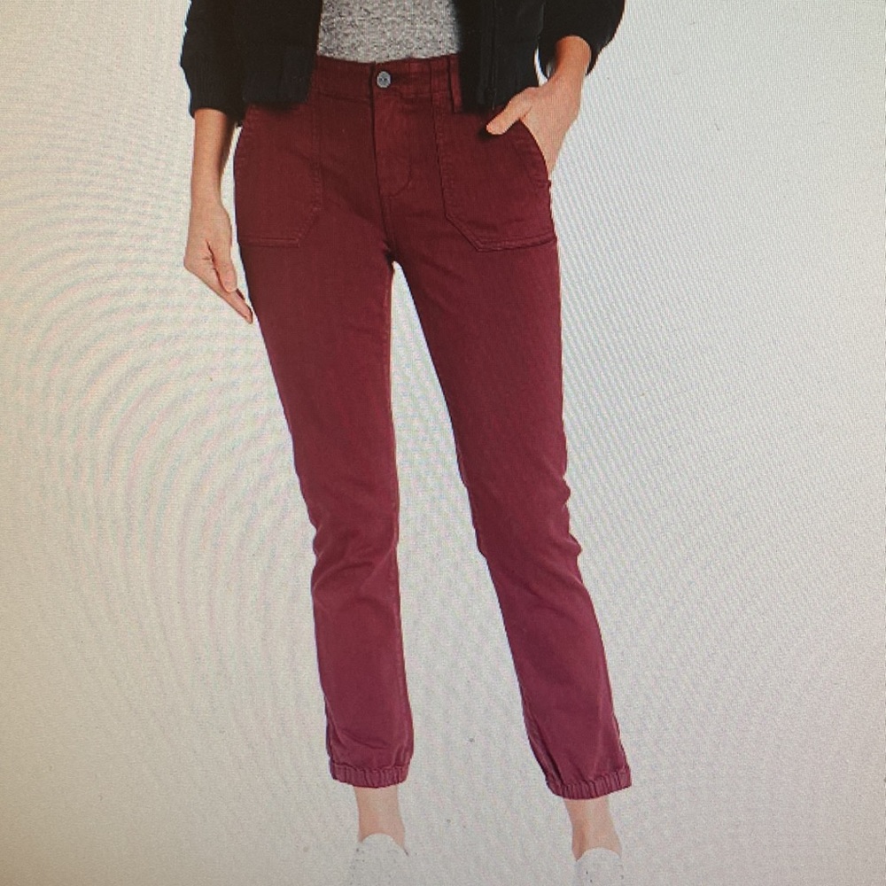 PAIGE Mayslie jogger vintage burgundy size 24